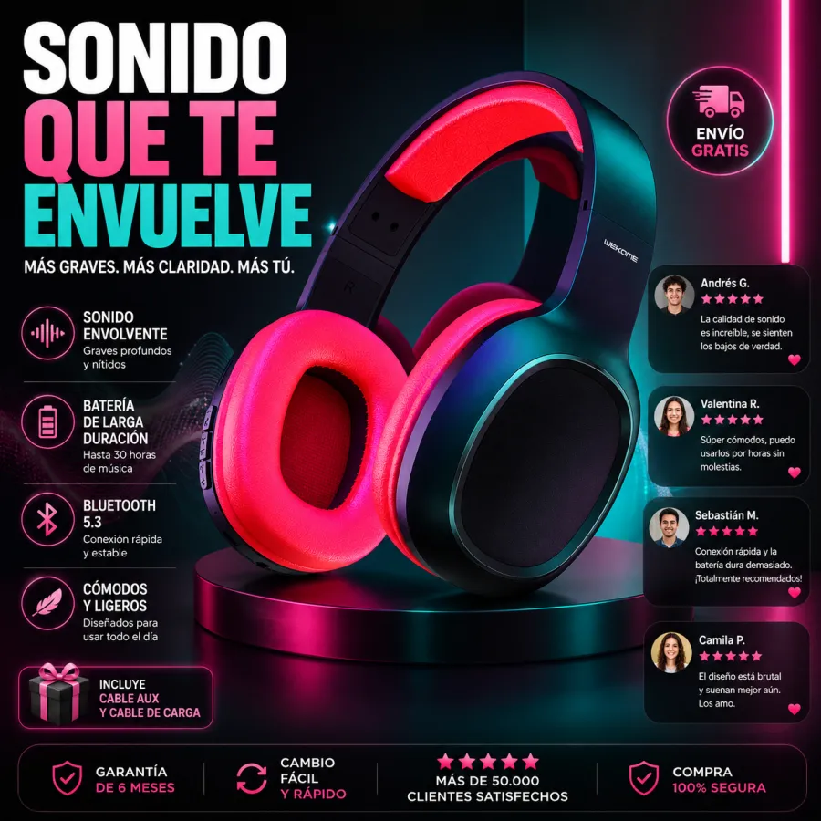Creativo de audifonos